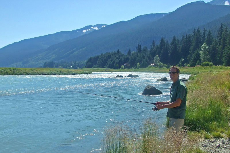 Todd fishing the Chilkoot River